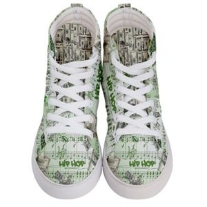NONEILLAH MUSIC & MONEYMEN'S HI-TOP SKATE SNEAKERS